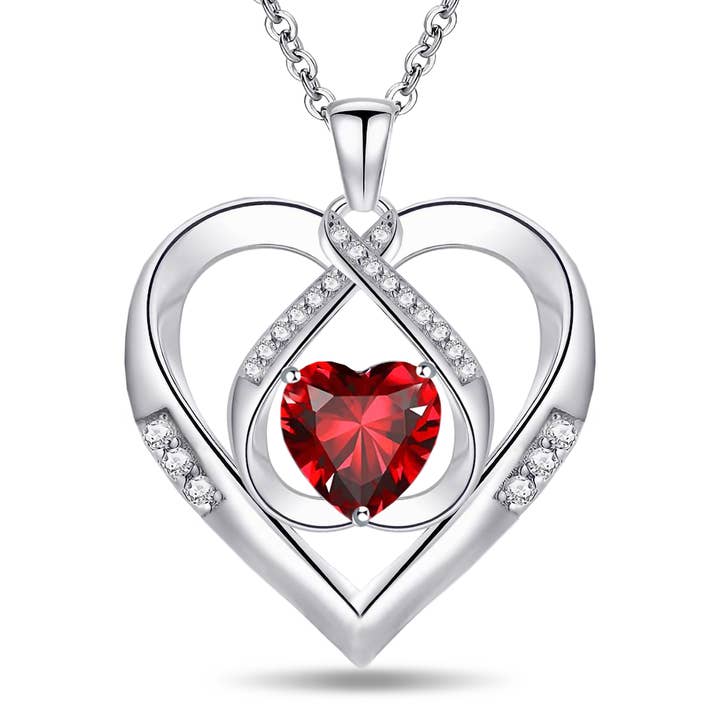Colar Corações Triplo Diamante 925 Silver 5A Heart CZ por atacado de Sephla
