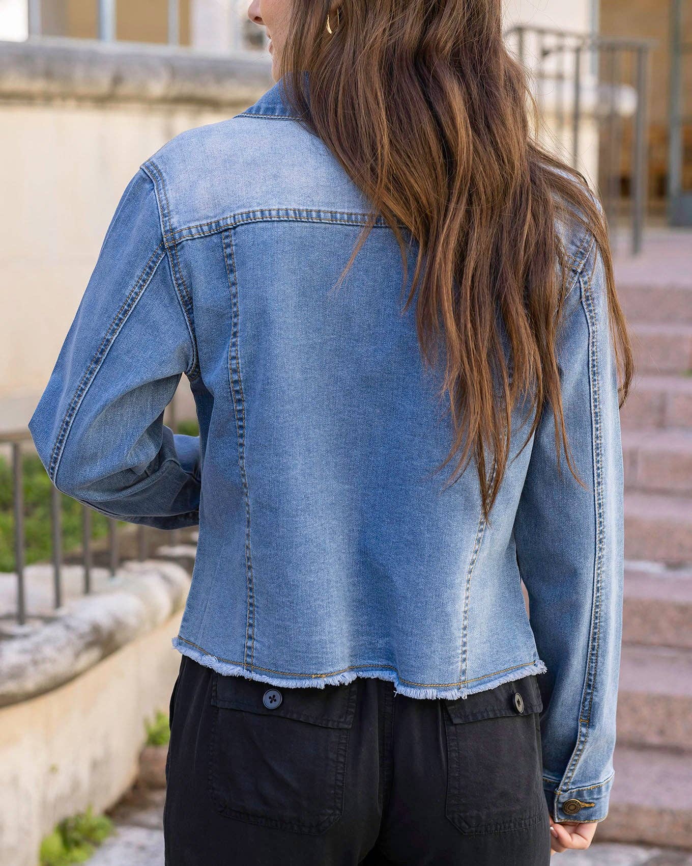 Wholesale Soft Wash Denim Jacket in Mid-Wash for your store - Faire