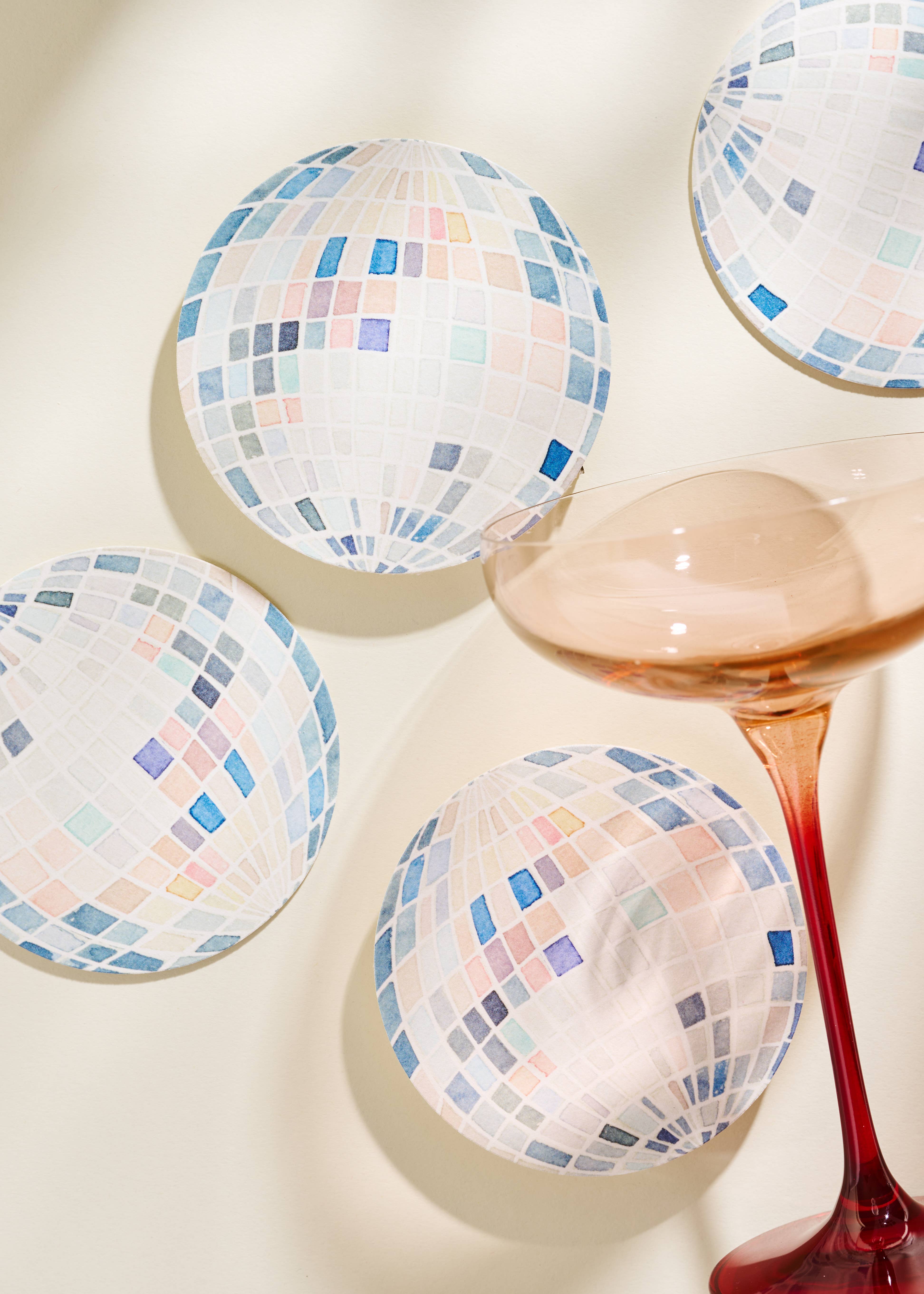 One & Only Paper – Engroshandel Bordskånere – Mirror Ball discoglasbrikker1