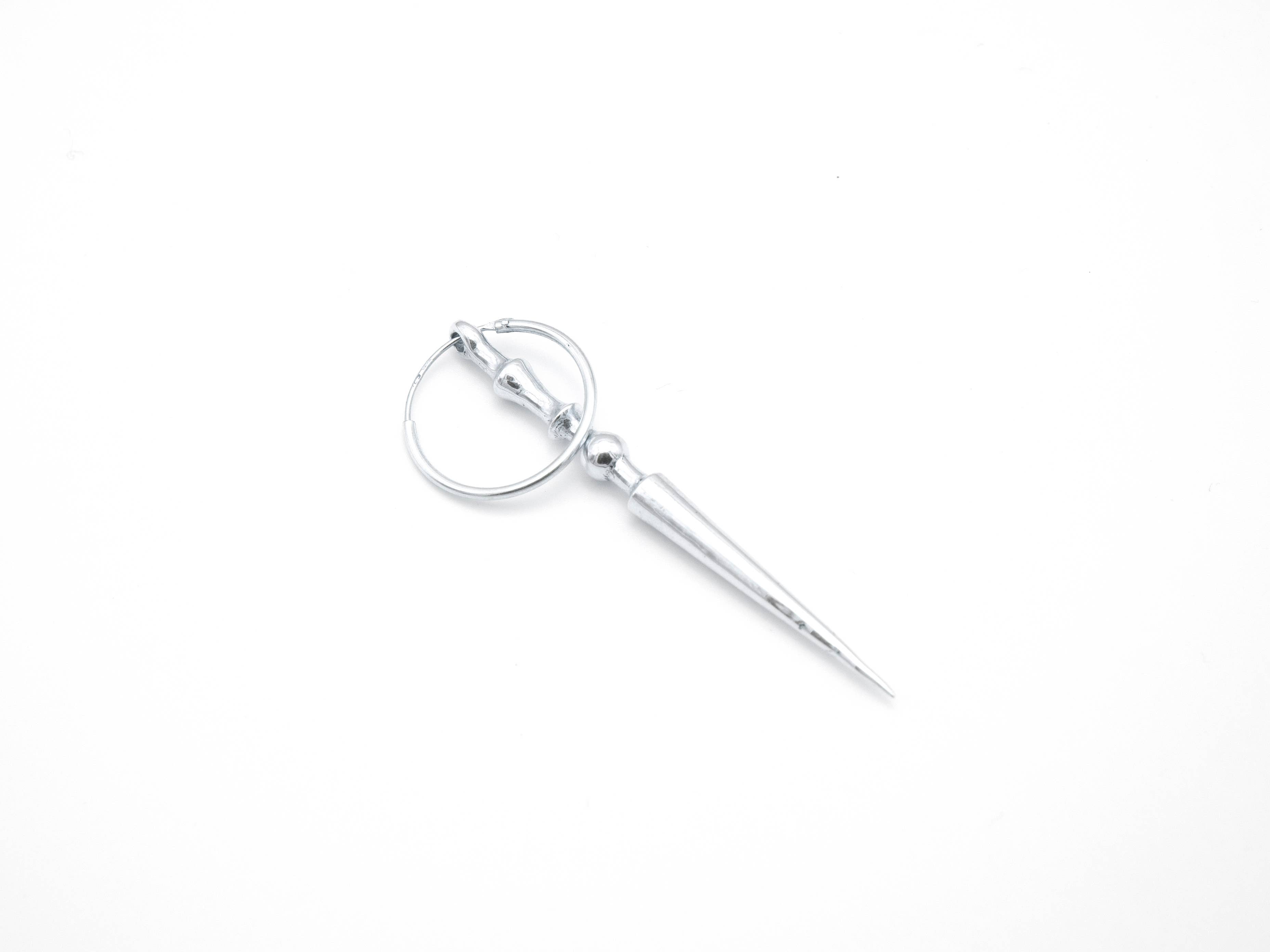 Marguerite Bones - Wholesale Dangle Earrings - Sword #1 Genderfull silver charm earring1