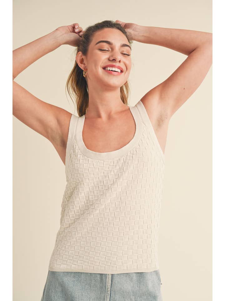 AEMI + CO – Tops – Mulher por atacado – Tanque de malha 360BN Gwenn 114