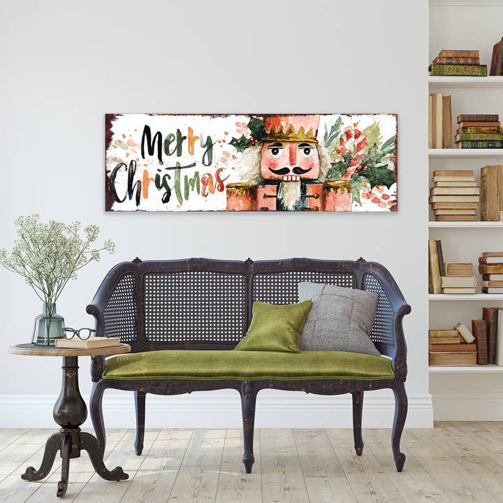 TX USA Corporation – wholesale Christmas Wall Art – Farmhouse Merry Christmas Nutcracker Porch Sign | Festive Outdoor Welcome3