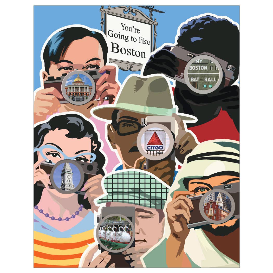 Fridgedoor - Wholesale Magnet - 2.5'' x 3.5'' You're Going to Like Boston Tourist Toting Cameras Magnet0