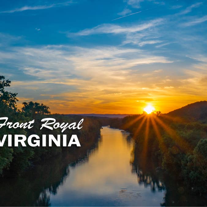 Front Royal Virginia 2"x3" Fotomagneet - North Fork Zonsondergang voor wholesale door Turnmeyers