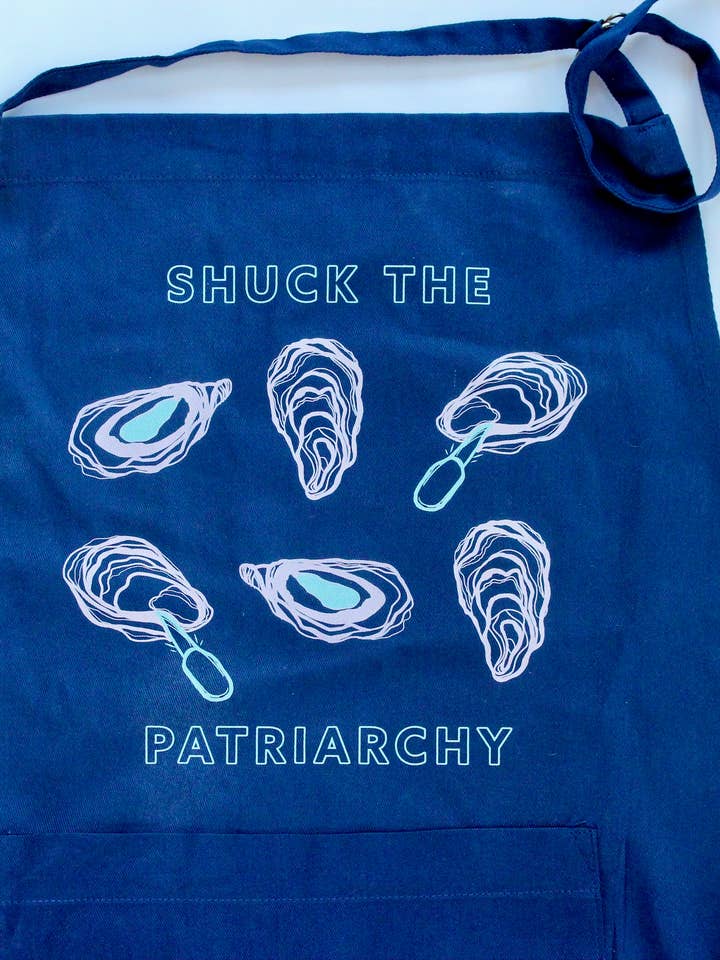 Tablier Shuck the Patriarchy - cadeaux féministes amusants pour la vente par Overseasoned