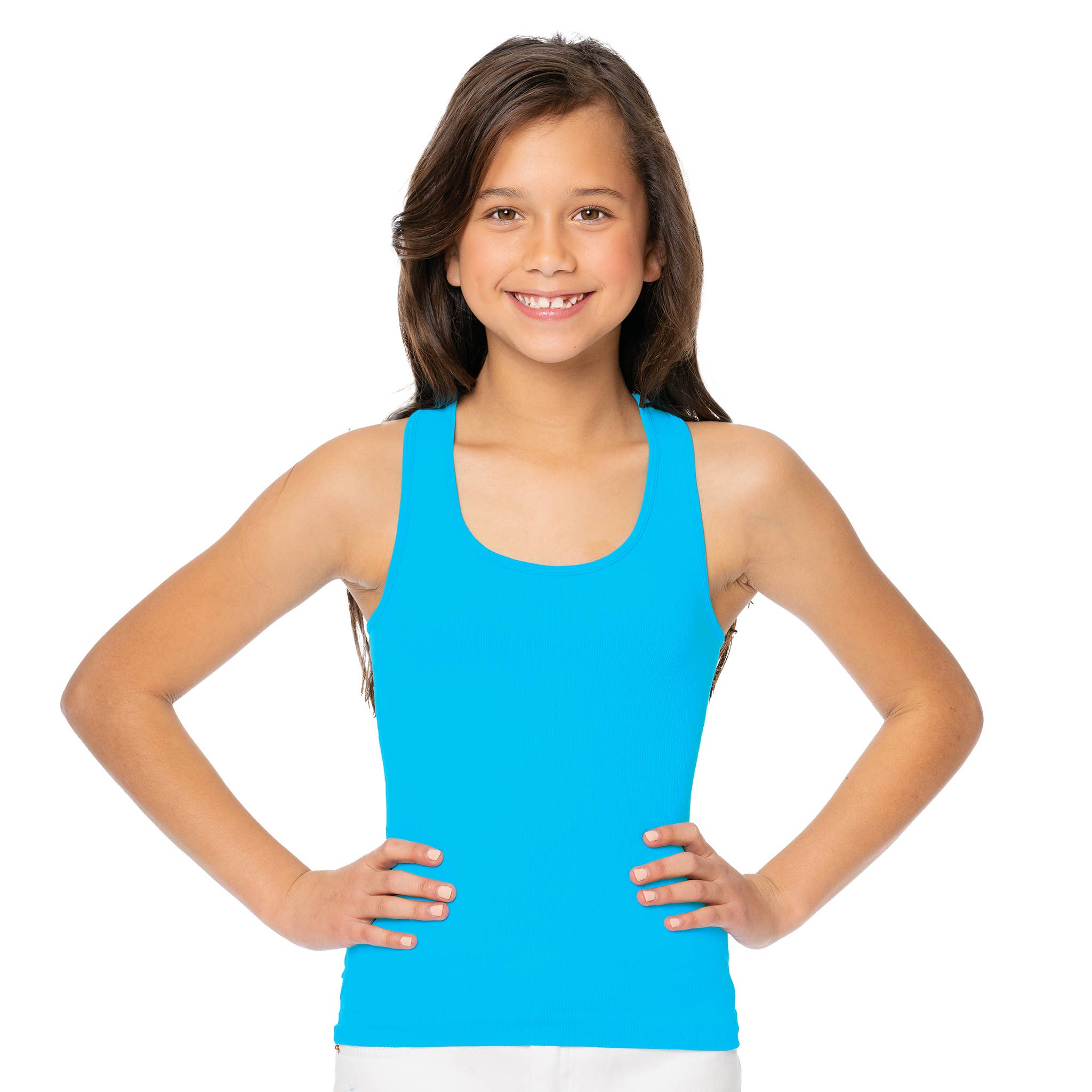 Malibu Sugar - Vendita all'ingrosso Canotta - Bambini - Canotta a Coste con Schiena a Vogatore Ragazze (7-10)9