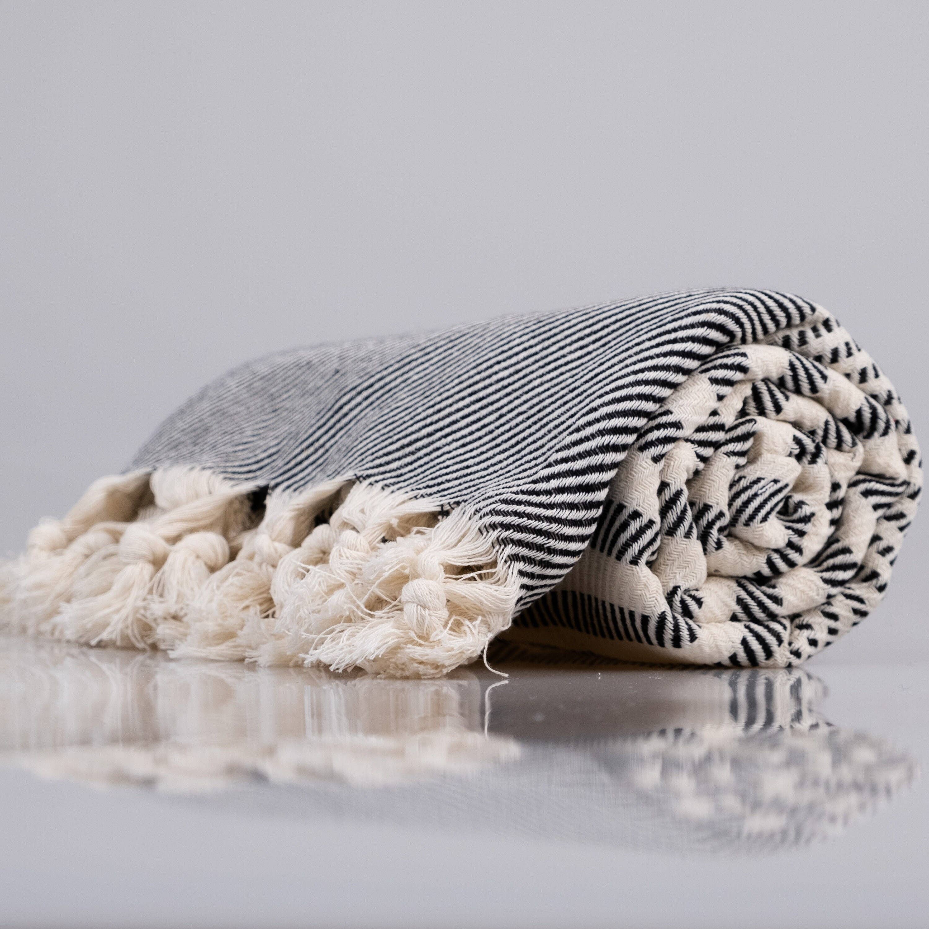 Kalkedon Towels – wholesale Strandhandduk – Turkisk plattvävd handduk med randigt mönster – strandhandduk1