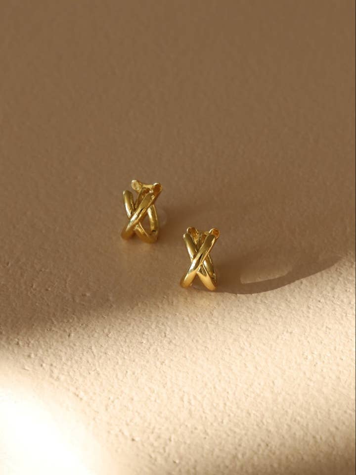 GOLD AXEL HUGGIES for wholesale by Katie Waltman Jewelry