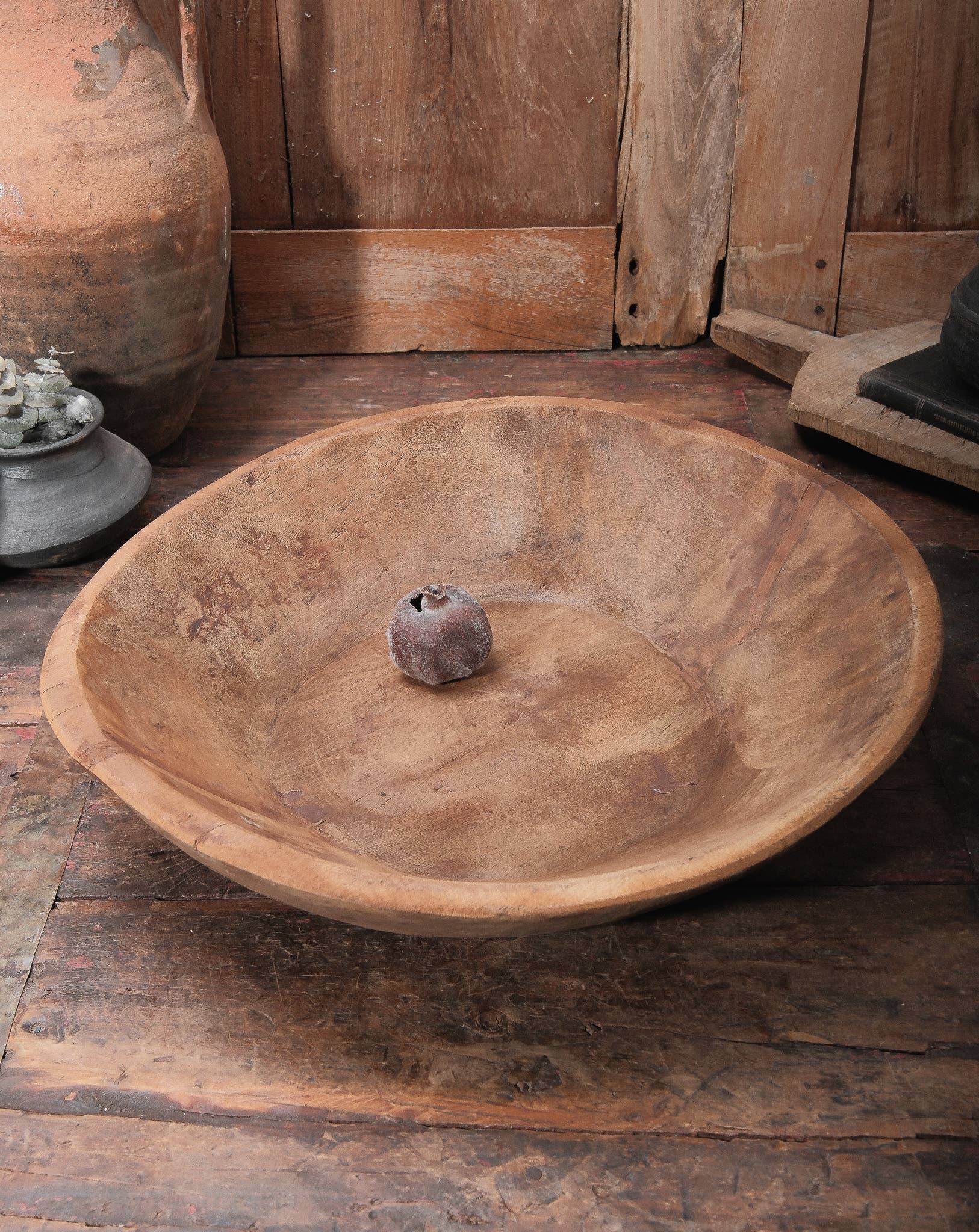 Golden Oldies Antiques - Vente Assiettes/plats/bols de décoration - Bol en bois Paret vintage1