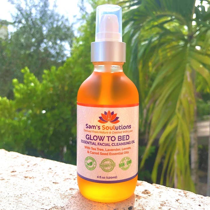 GLOW To Bed Essential Facial Cleanser for wholesale by Sam's Soulutions Plant-Based Beauty