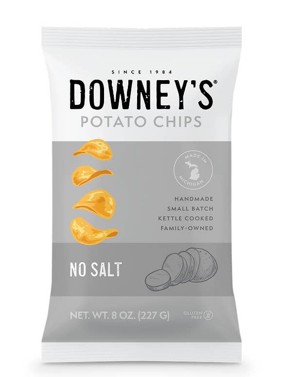 NO SALT KETTLE CHIPS for wholesale by Downey's Potato Chips