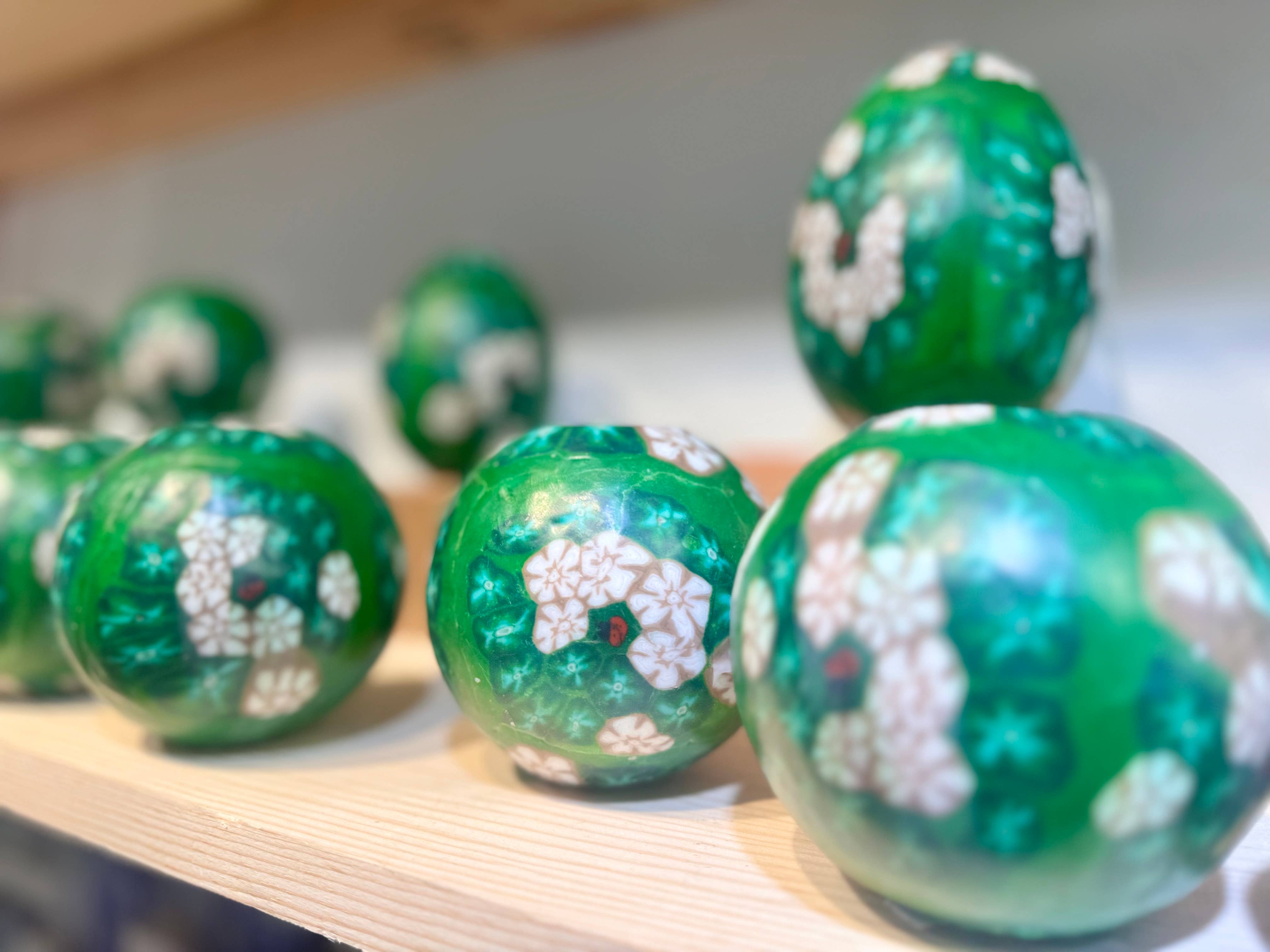 Alans Candle - Vente Bougie en bocal - Idée cadeau de Noël à bougie sphérique artisanale en dentelle Indigo5