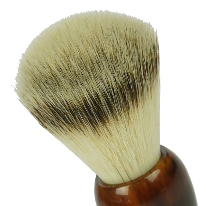 Fantasia R. Espig KG - Wholesale Shave Brush - Men's - Havanna synthetic hair shaving brush with plastic handle2