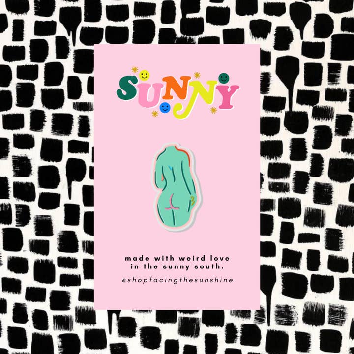 Spilla da corpo femminista per la vendita all'ingrosso da parte di Facing the Sunshine Stationery + Design