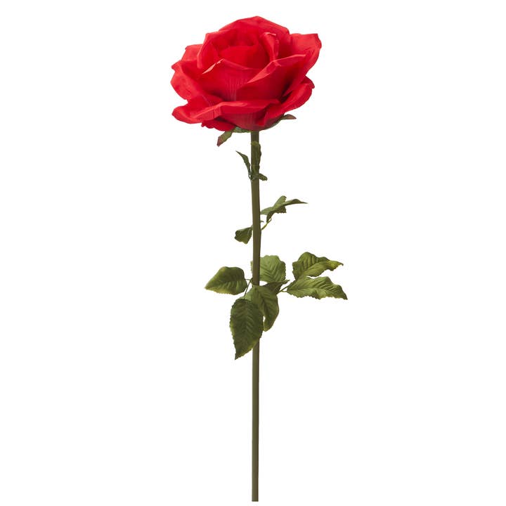 Rose artificielle géante 42,5 pouces, rouge pour la vente par Portofino International Trading, USA