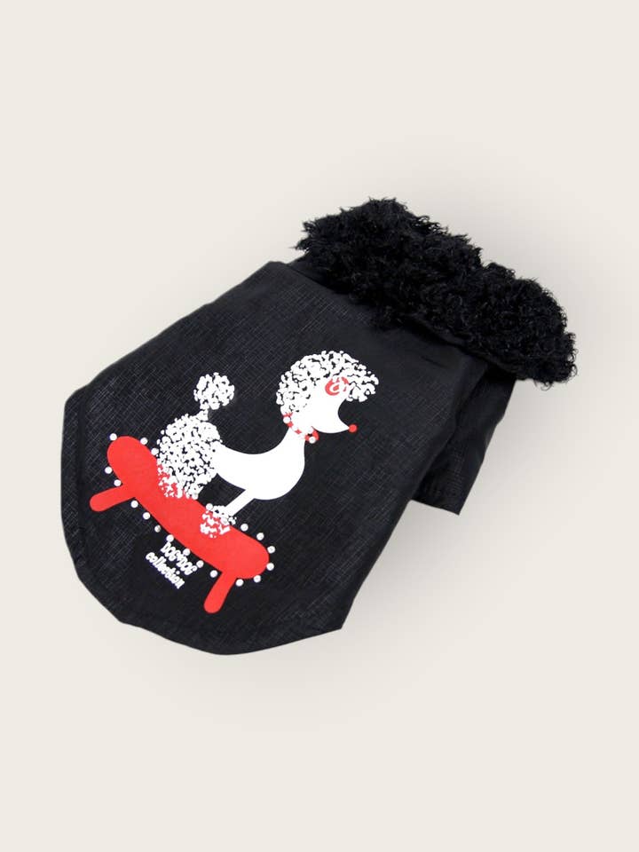 Printed Lady Dog Quilt - Black S479BK for wholesale by Dandy's Pawsome