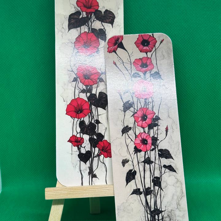 Red Poppies double sided bookmarks for wholesale by Forever Yours, Me