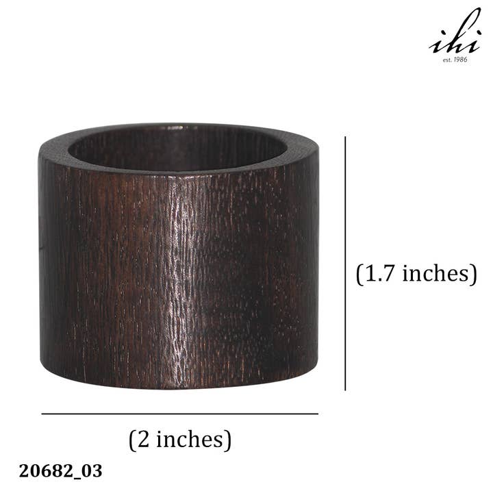 India Handicrafts Inc - Wholesale Napkin Ring - Wooden Napkin Holder4