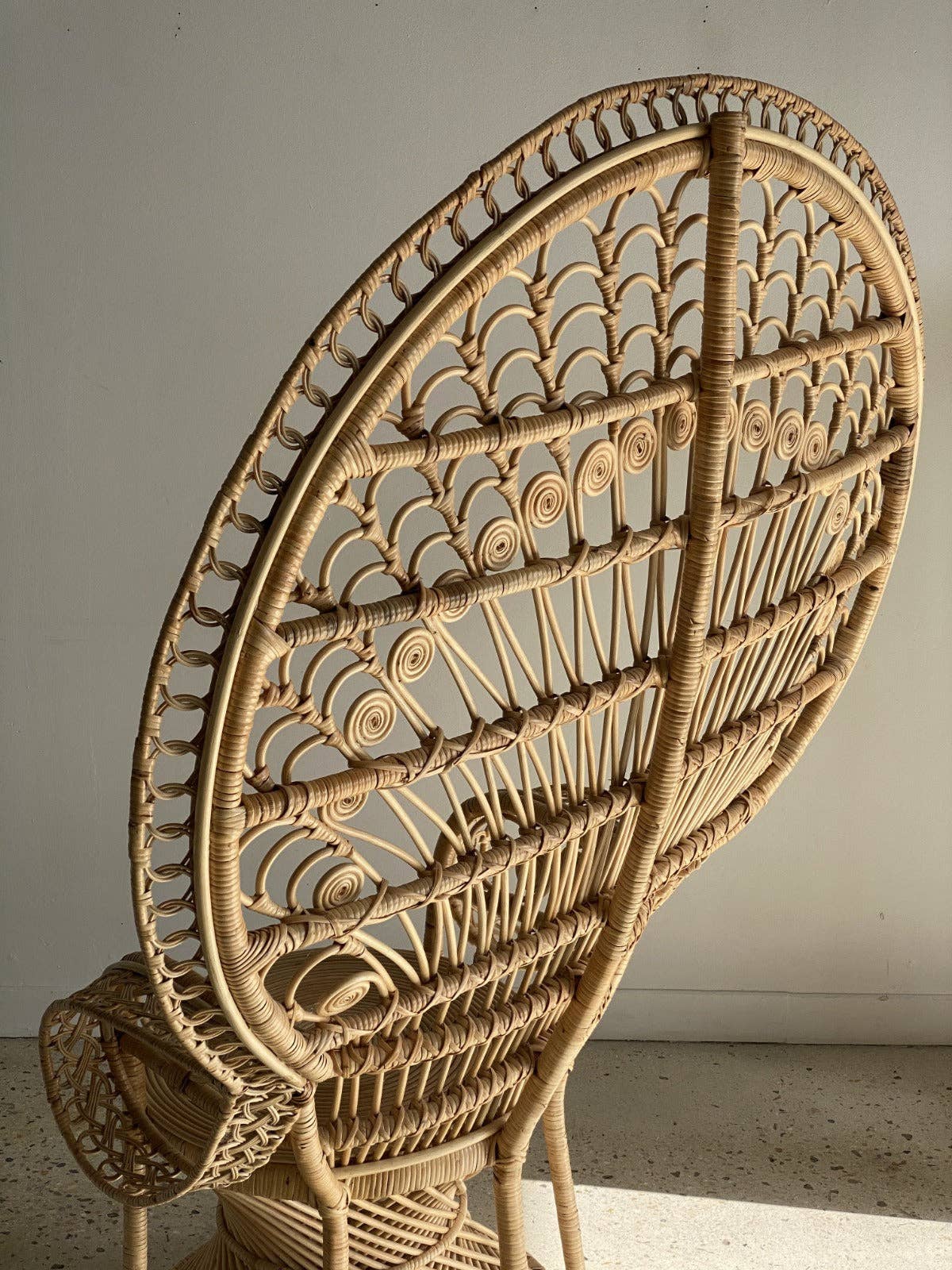 Office Objets - Wholesale Chair - Emmanuelle armchair in rattan with peacock patterns37