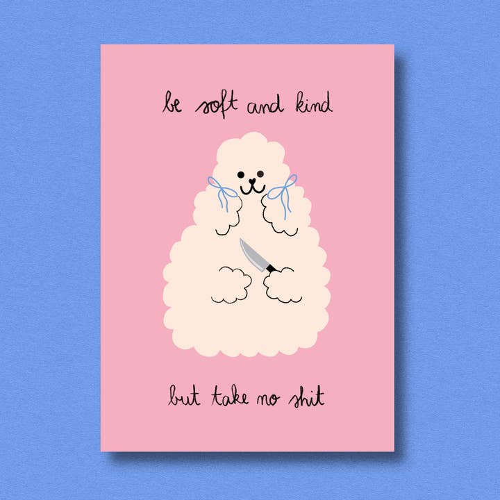 Postcards Take no shit for wholesale by Jenne Grassmann