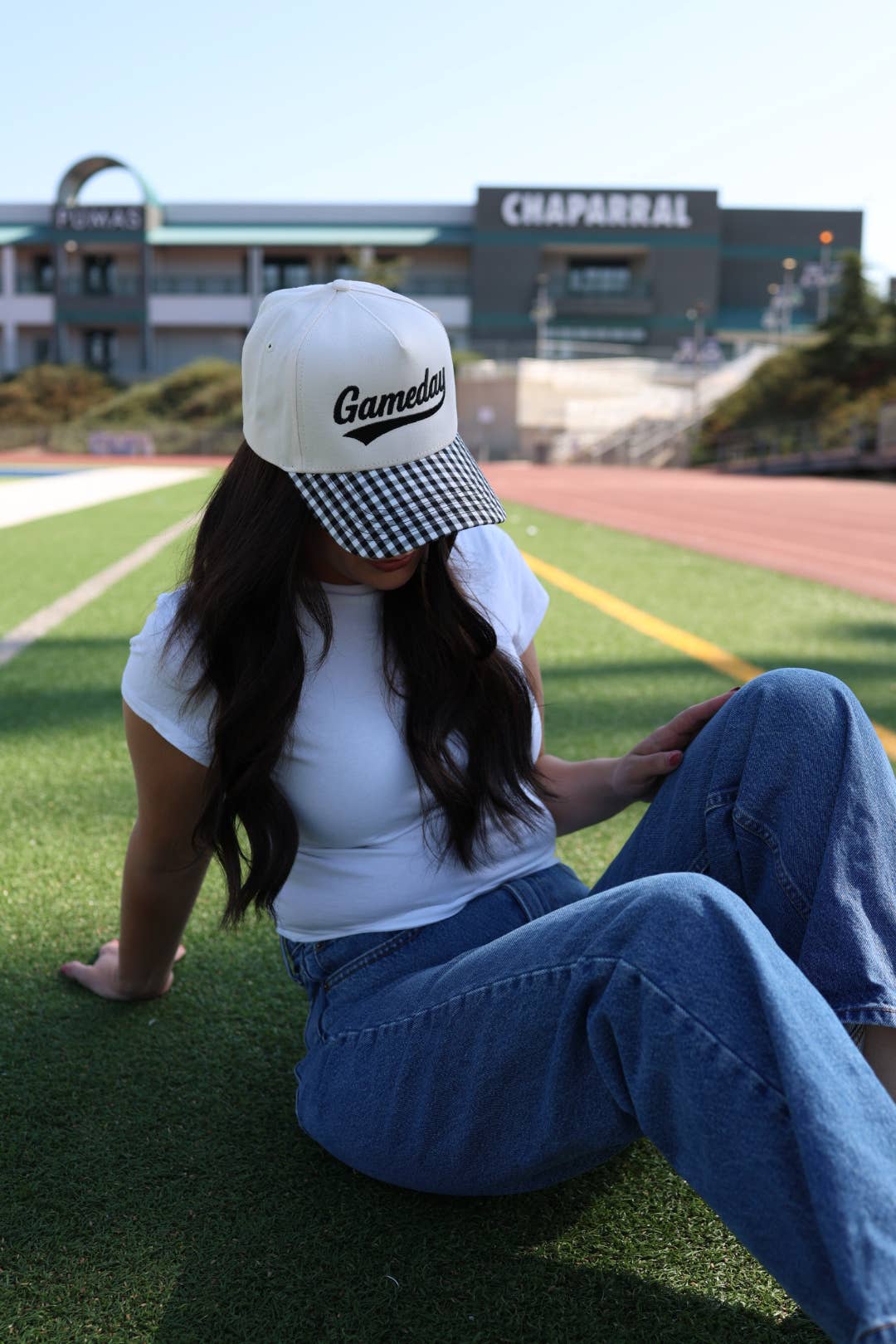 Electric label - Wholesale Trucker Hat - Women's - Gameday Gingham print hat 7