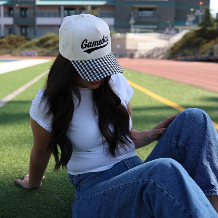 Electric label - Wholesale Trucker Hat - Women's - Gameday Gingham print hat 7