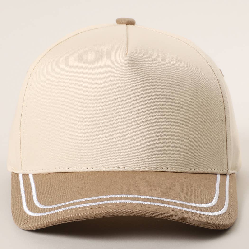 Fashion City - Wholesale Trucker Hat - Unisex - Double Stitched Plain Two Tone Canvas Cotton Trucker Hat0