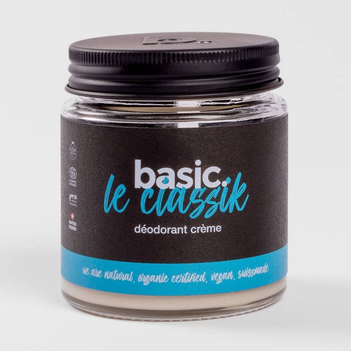certified organic natural deodorant 100g for wholesale by basic.