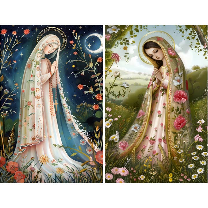 Craft Kreatively - Wholesale Craft Supplies - Virgin Mary Decoupage Rice Paper - A4 - 6pc – Crafts