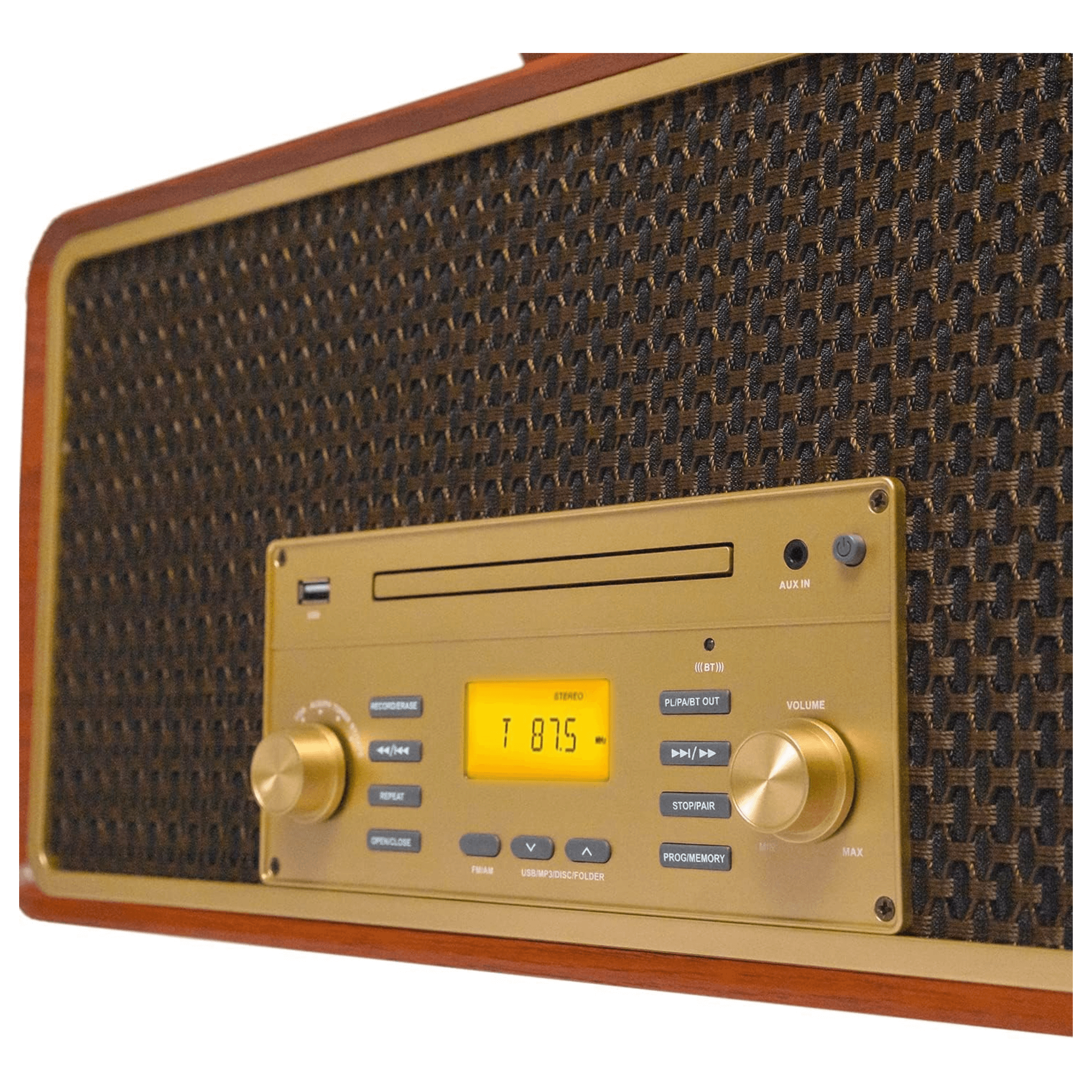 JupiterGear Home - Wholesale Speakers - Victor Monument 8-in-1 Wood Music Center w 3-Speed Turntable10