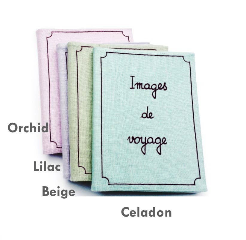Estelle Billot - Wholesale Photo Album - Simple Linen 4 x 6 small photo album. 'Images de Voyage'1