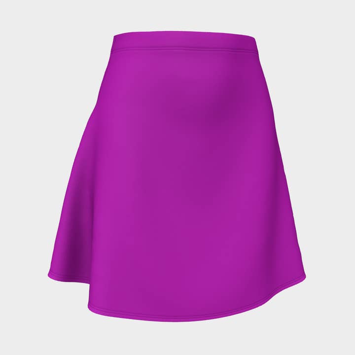 Solid Flare Skirt - Purple for wholesale by SummerTies
