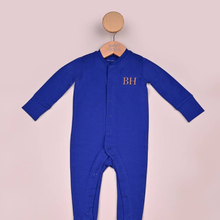 Jongen in blauwe babyromper voor wholesale door Baby's House