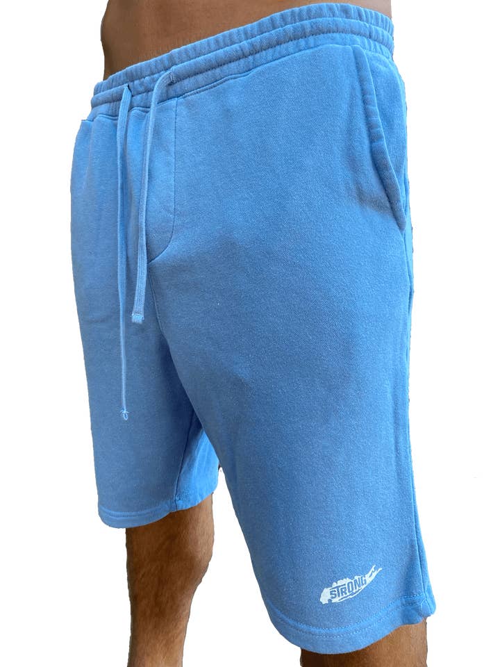 Long Island Strong Herre Sweat Shorts (blå) for engroshandel hos Long Island Strong