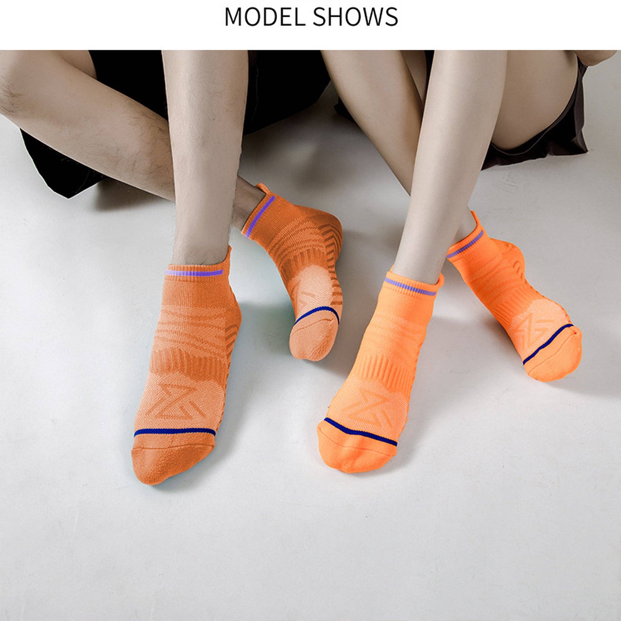 AK Brand - Wholesale Socks - Men's - Anti-Slip Athletic Ankle Socks 6pk - for Running & Training9