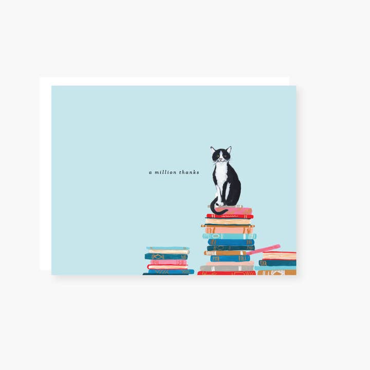Cats and Stacks Thank You Card for wholesale by 2021 Co.