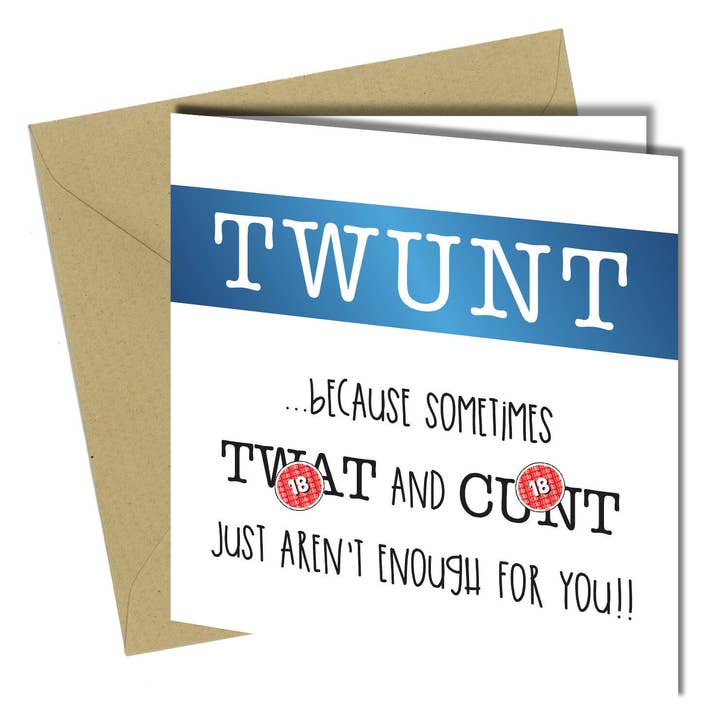 Close to the Bone Greeting Cards and Gifts - Wholesale Everyday Greeting Card - #900 Twunt