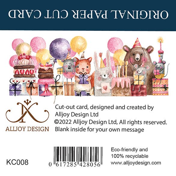 Alljoy Design - Wholesale Birthday Card - Kids paper cut card1