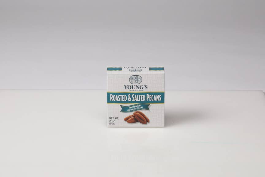 Young’s Premium Foods - Wholesale Nuts - Roasted & Salted Pecan Box 2oz Box2