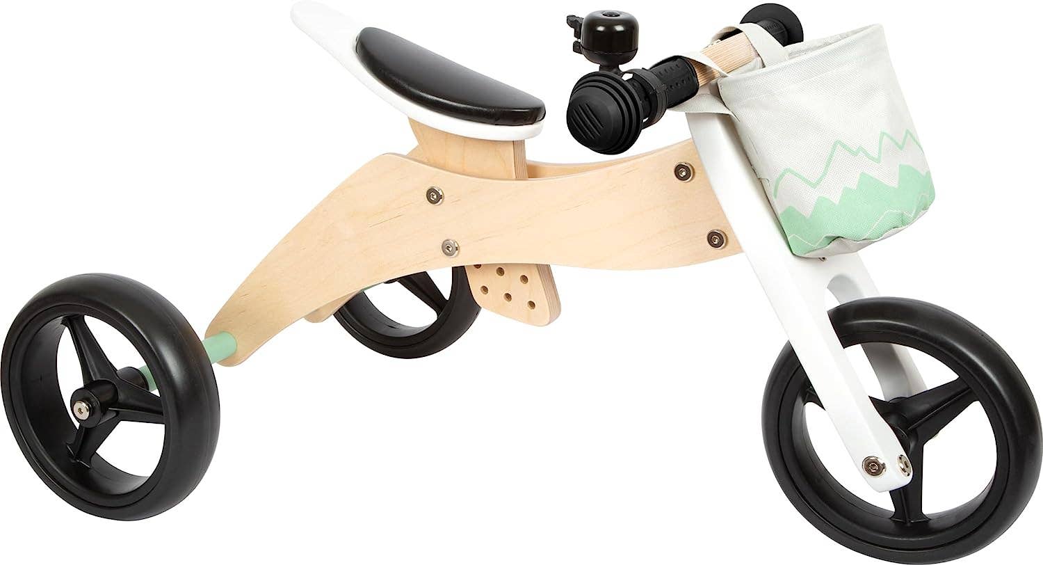 small foot – Engroshandel Cykler og scootere - Børn – 2 i 1 balancecykel og trehjulet løbecykel i træ med hjul1