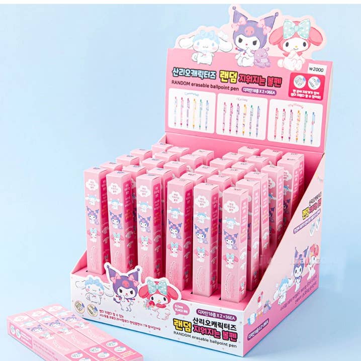 K_Wonderland - Wholesale Pen - Sanrio Erasable Pencil Pen -Blind Random design Box