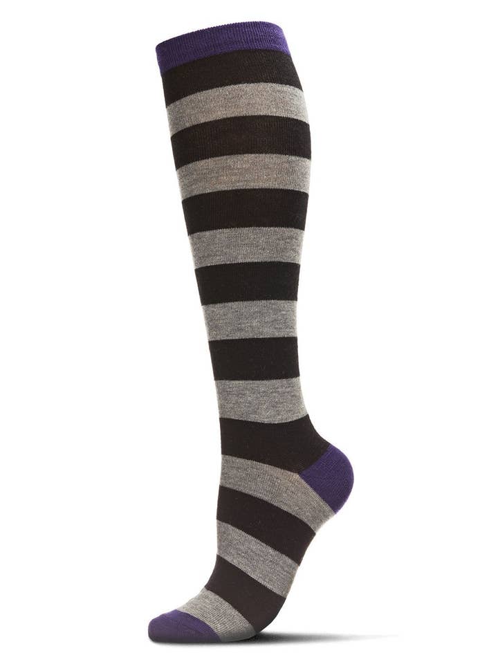 Shaded Stripes Cashmere Blend Knee High Socks for wholesale by Infinity Classics International Inc.