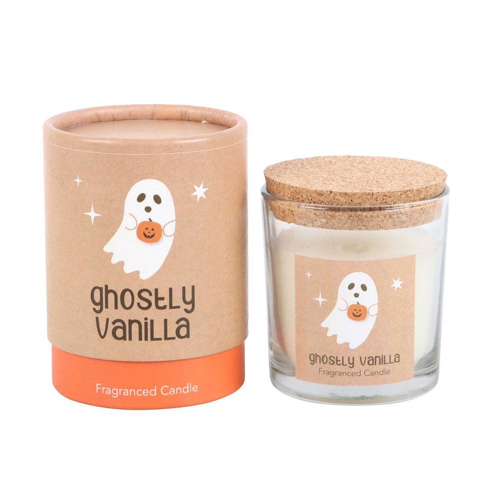Something Different Wholesale – wholesale Jar/filled candle – Ghostly Vanilla Halloween Candle1