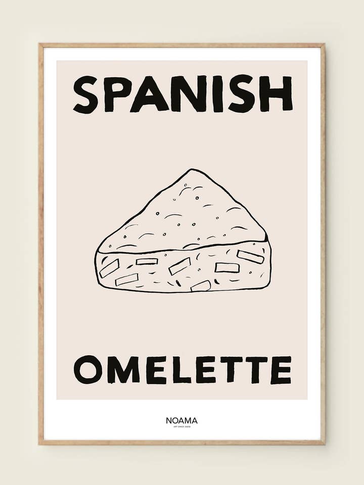 Spanish Omelette Art Print for wholesale by Noama