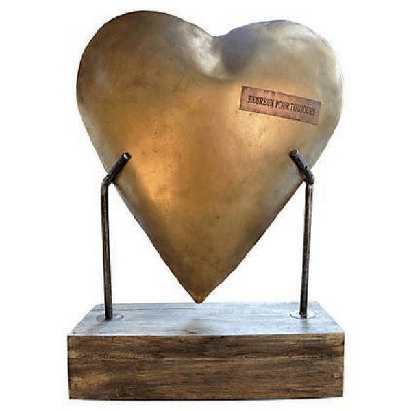 Metal Heart with Base for wholesale by Sugarboo & Co
