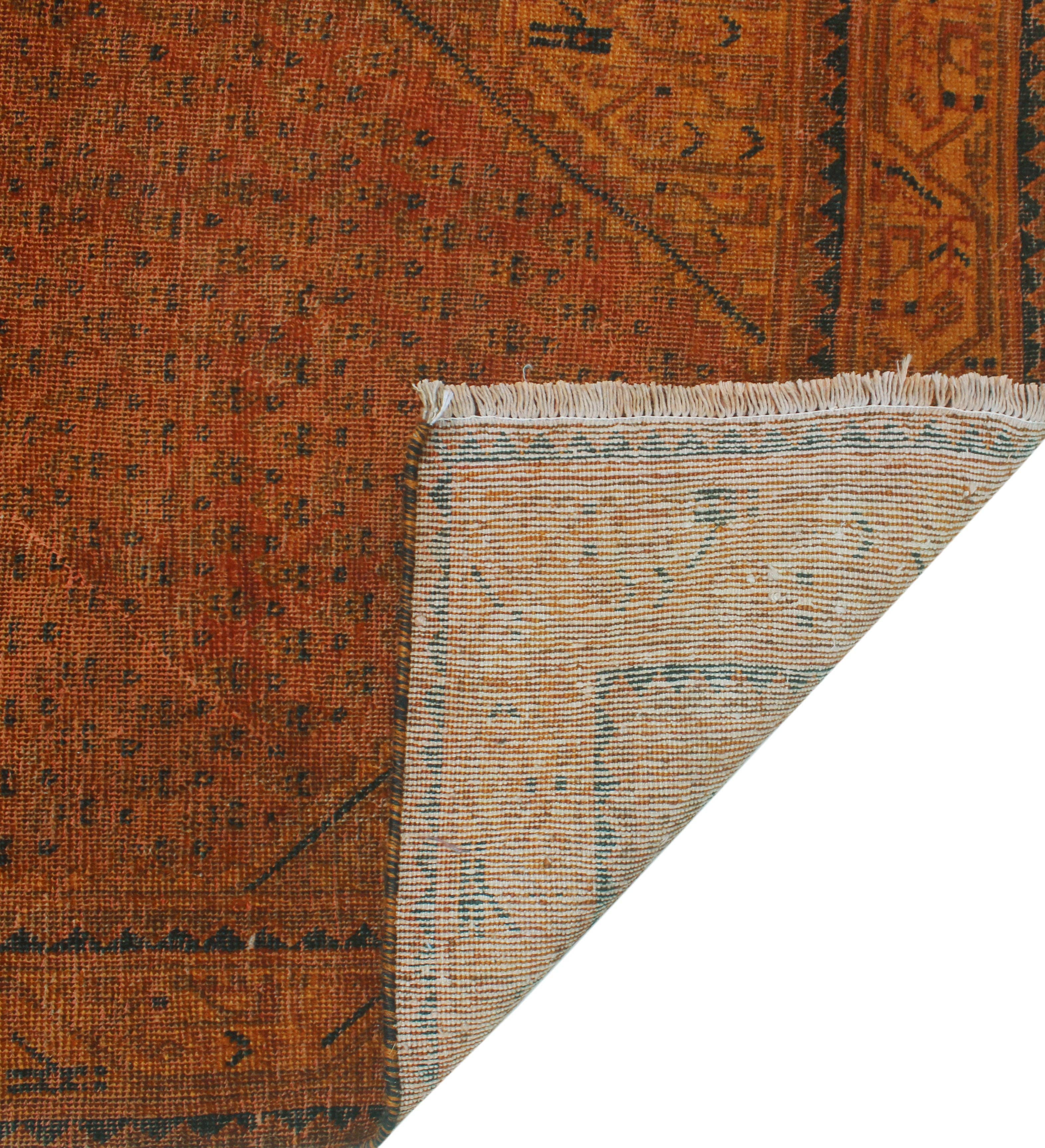 Noori Rug - Wholesale Runner Rug - Vintage Doto Rust/Lt. Brown Runner, 3'4" x 10'3"4