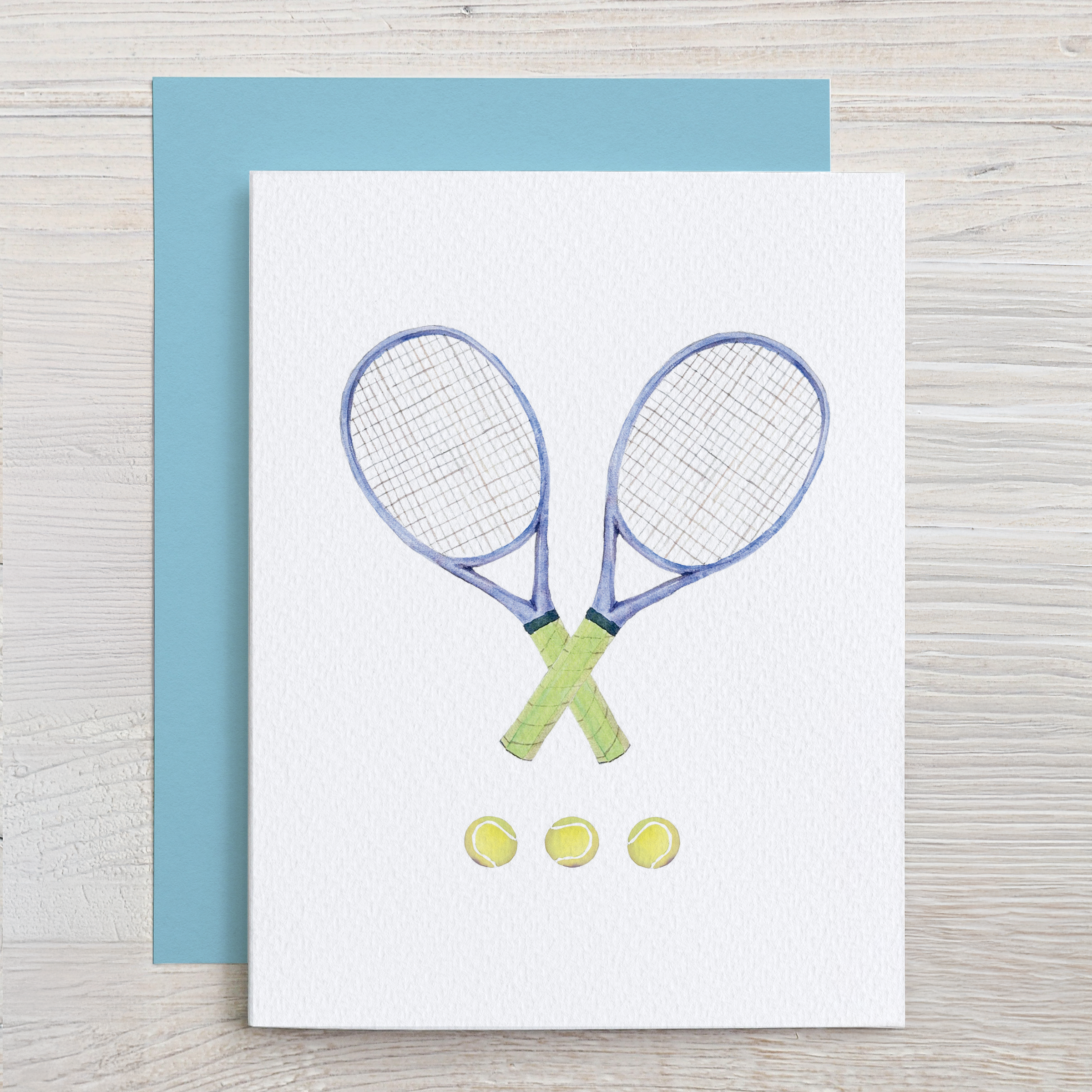 Waterline Studio - Wholesale Stationery/Notecard Set - Watercolor Tennis Stationery Set: 6 Assorted Note Cards4