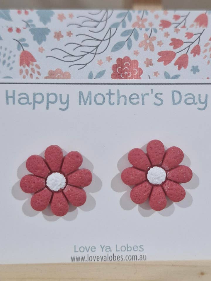 Mother's Day Flower Studs for wholesale by Love Ya Lobes