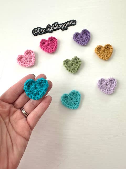 Crochet Happens - Wholesale Keepsake Coin/Token - Mini Pocket Hugs - Set of 8 - Made to Order4