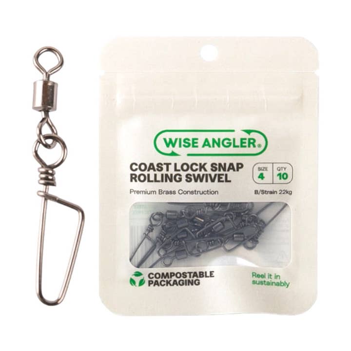 Coast Lock Snap Rolling Swivel for wholesale by WISE ANGLER